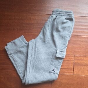 Jordan Kids Gray Cargo Sweatpants